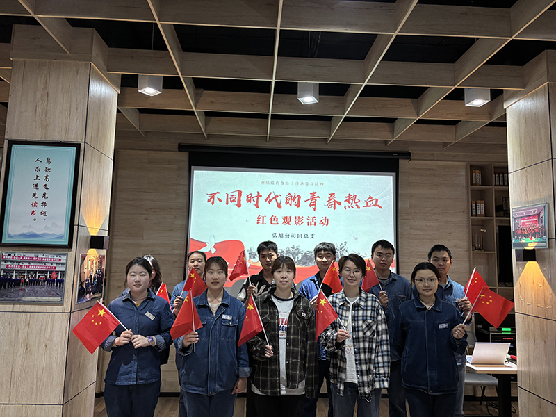 弘旭团总支开展“不同时代，同样热血”五四观影活动(图1)